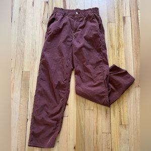 Soft burgundy corduroy American Eagle pants